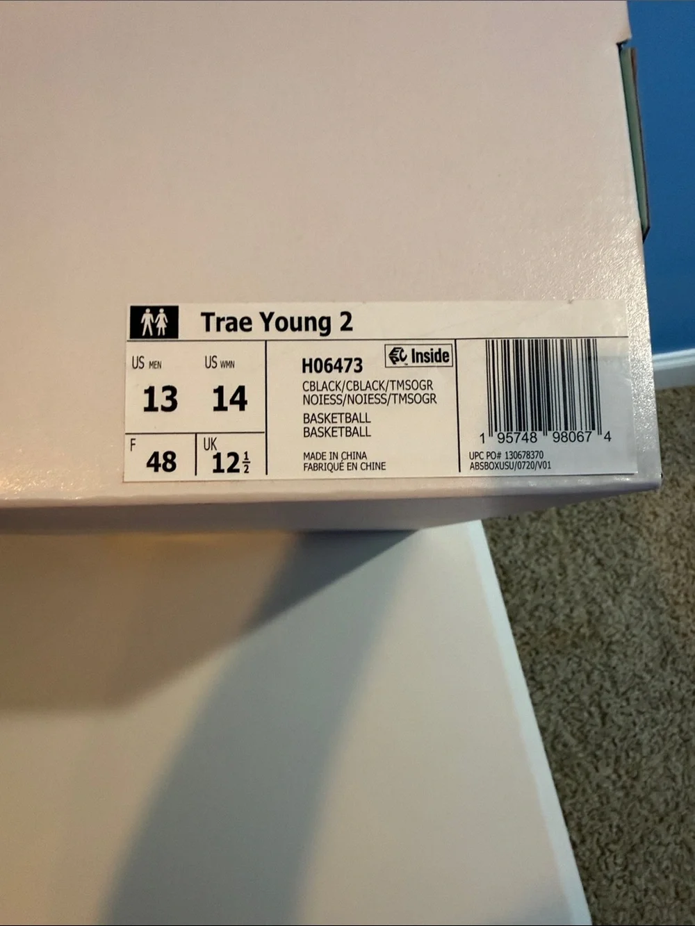 Adidas Trae Young 2 Basketball Shoes Black Knit Athletic Sneakers